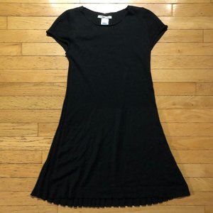 Like New Napa Girls Women's LBD Black Wool Knit Dress